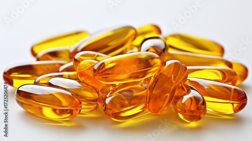 High-Quality Omega-3 Capsules in Softgel Form, Essential Fatty Acids for Heart Health and Wellness