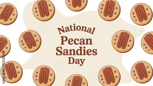 Celebrate National Pecan Sandies Day with sweet treats and warm wishes.