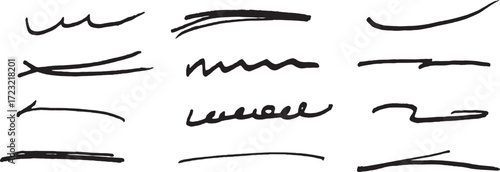 Abstract Black Ink Strokes: Texture Background for Design