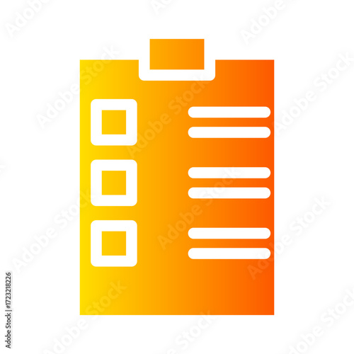 clipboard gradient icon