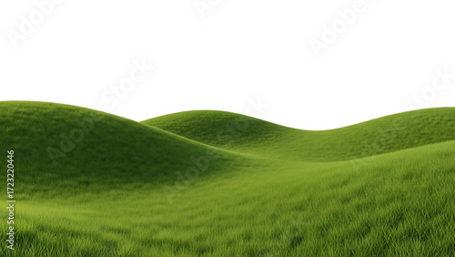 Rolling green hills, grassy landscape (1)