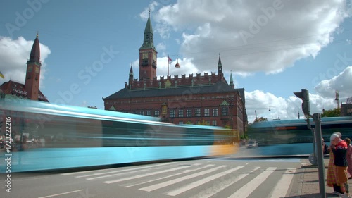Copenhagen city time lapse visuals