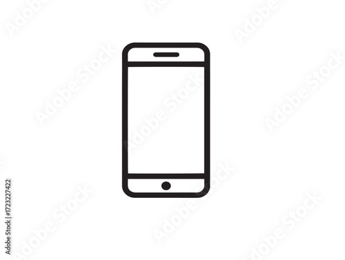 Mobile technology futuristic vector icon for digital innovation branding
