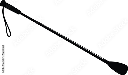 Equestrian riding crop whip for horse training and sport vector