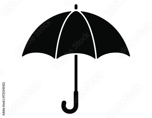 WebStay protected from the rain with this sleek umbrella icon, perfect for weather forecasts, safety reminders, and stylish designs, offering a sense of security and preparedness for any rainy day