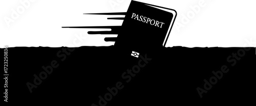 Dynamic passport design symbolizes fast travel and global exploration opportunities for modern adventurers and business globetrotters