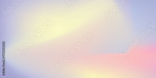 Color gradient abstract background. Blue, pink and yellow gradation vector texture.