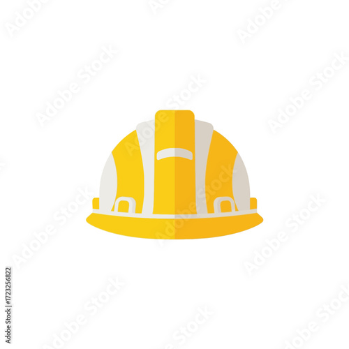 construction helmet on white background