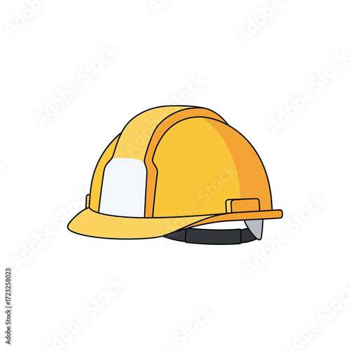 construction helmet on white background