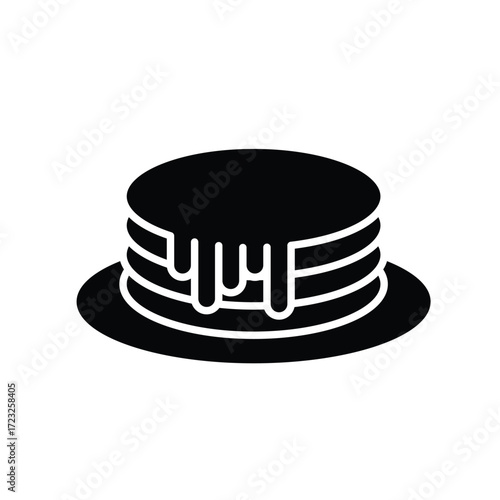 pancakes  icon vector desert sign