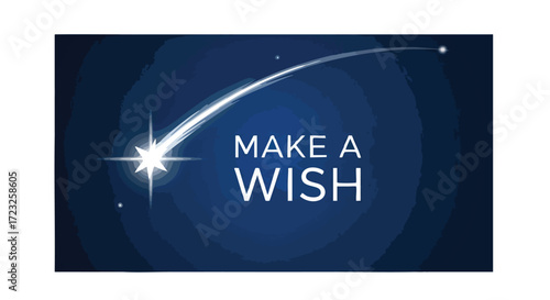 Witness a brilliant shooting star blaze across the deep blue night sky, inspiring you to make a heartfelt wish and embrace hope.