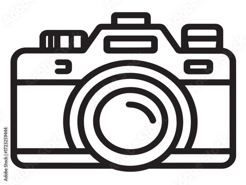 Modern photo sticker icon showcasing minimal clean vector drawing