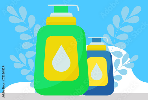 Lotion Concept Illustration Vector Style