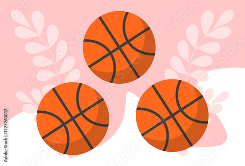 Basketball Concept Illustration Vector Style