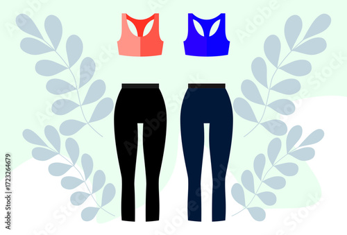 Sports Wear Concept Illustration Vector Style