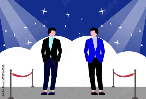 Actor Concept Illustration Vector Style
