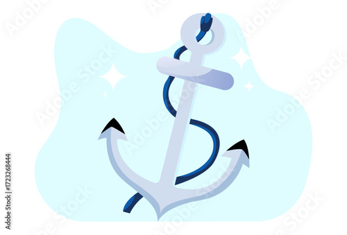 Anchor Concept Illustration Vector Style