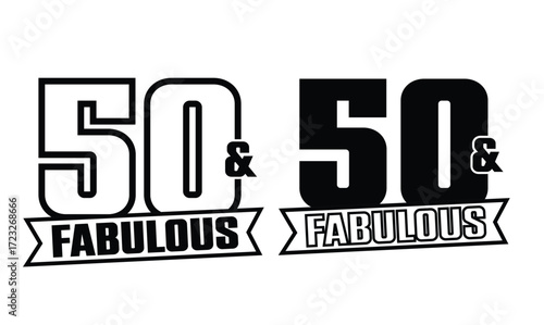 50 and fabulous 50 years old t shirt design