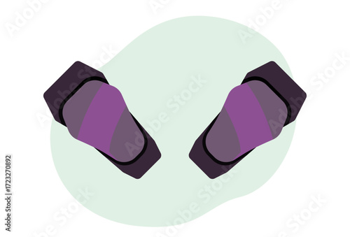 Knee Guards Concept Illustration Vector Style