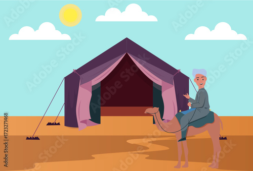 Nomads Concept Illustration Vector Style