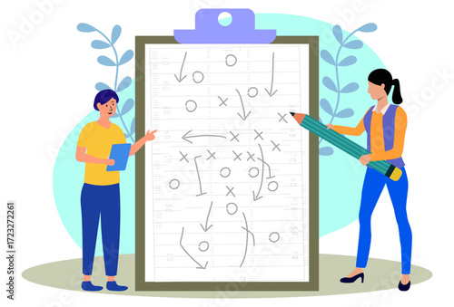 Tactics Concept Illustration Vector Style