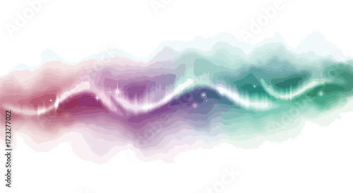 Stunning aurora borealis background with shimmering stars for magical designs and cosmic themes, perfect for fantasy art and science projects