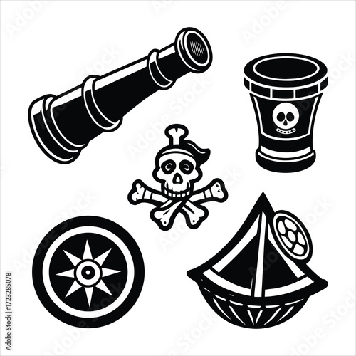 Pirate rum bottle