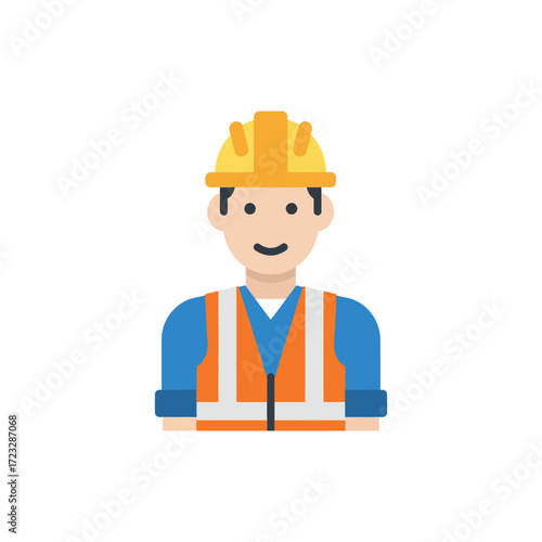 construction worker with helmet