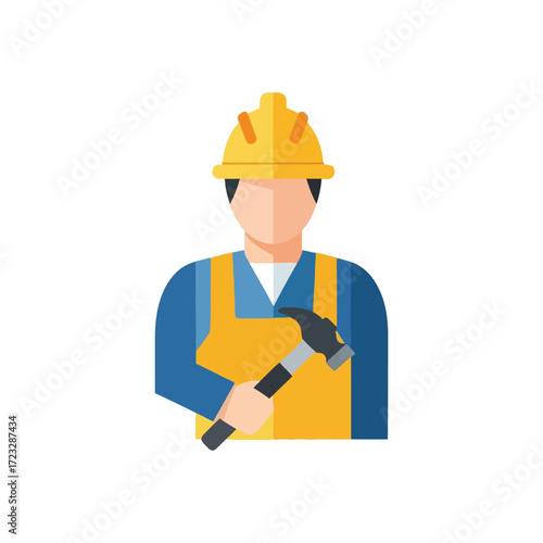 construction worker with helmet