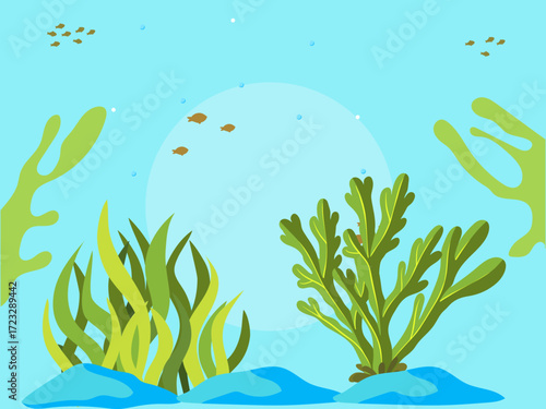 Seaweed Concept Illustration Vector Style