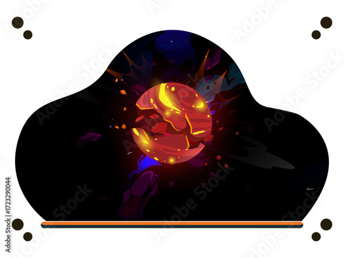 Collision Concept Illustration Vector Style