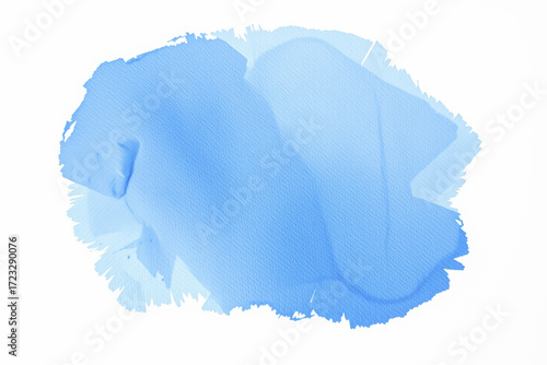 Abstract Light Blue Watercolor Stain
