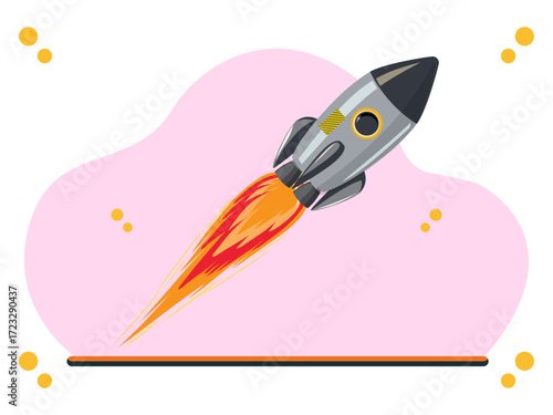 Blaster Concept Illustration Vector Style