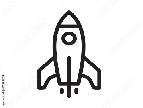 Minimal cosmic symbol in a clean vector outline