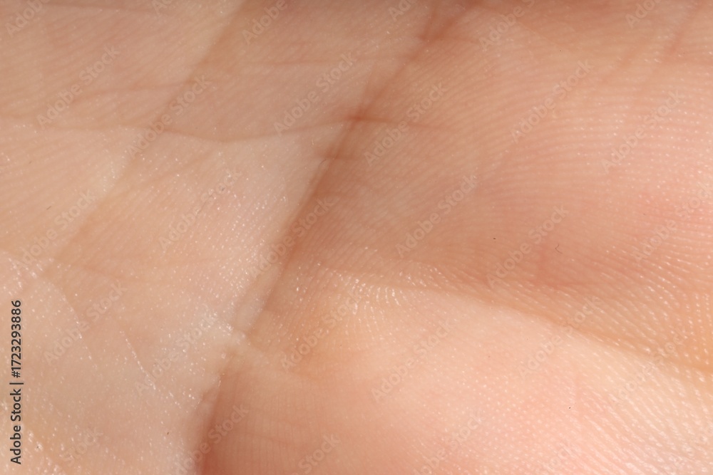 Fototapeta premium Human skin, closeup view. Detailed texture of surface