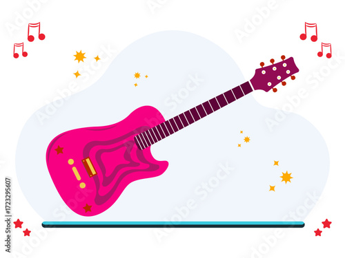 Bass Concept Illustration Vector Style