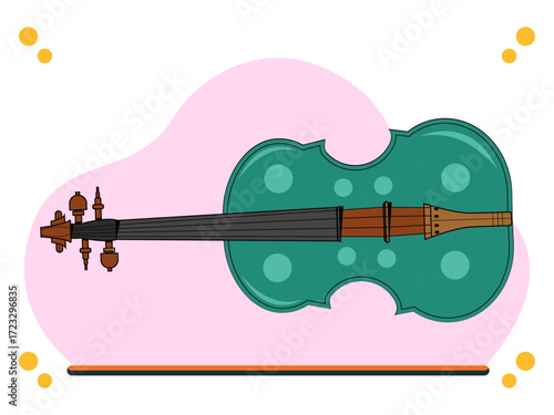 Violin Concept Illustration Vector Style