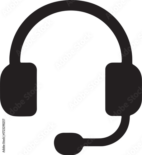 Headphones isolated on white background
