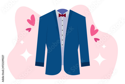 Tuxedo Concept Illustration Vector Style