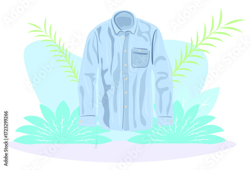Shirt Concept Illustration Vector Style