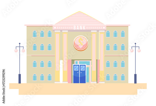 Bank Concept Illustration Vector Style