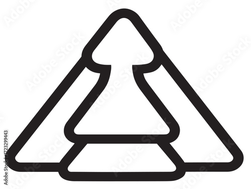 Minimal strategy process illustration in stylish line art design