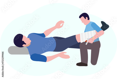 Injuries Concept Illustration Vector Style