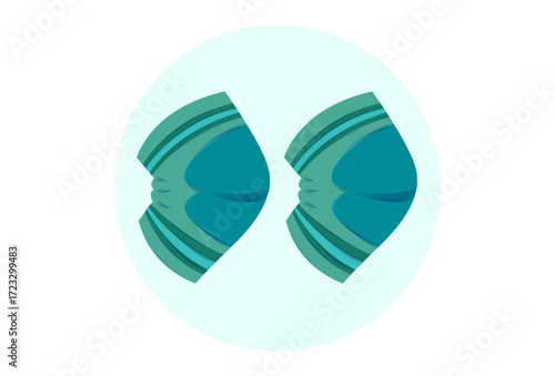 Elbow Pads Concept Illustration Vector Style
