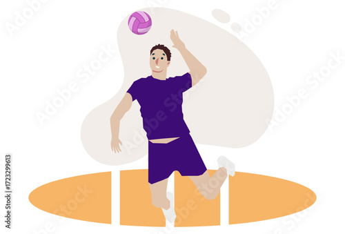 Player Concept Illustration Vector Style