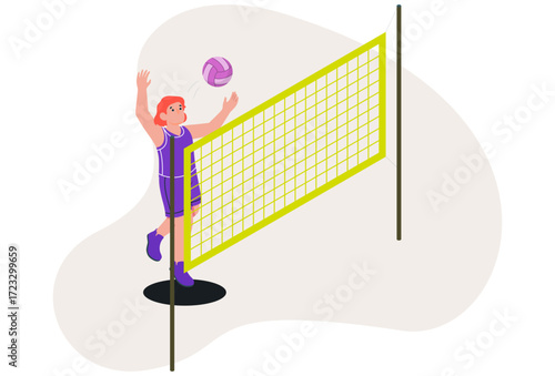 Point Concept Illustration Vector Style