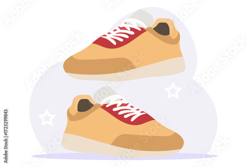 Shoes Concept Illustration Vector Style