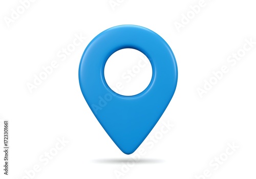 Blue Location Pin Icon on White Background for Maps and Navigation Applications and Digital Services Free Download Blue Location Pin Icon on White Background for Maps and Navigation Applications and Digital Services - GFXLoad