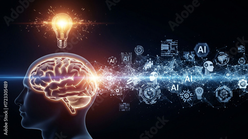 Unlock AI Potential Brainstorming Innovative Solutions and Sparking Creativity with Artificial Intelligence Neural Network Connections for Smarter Technology