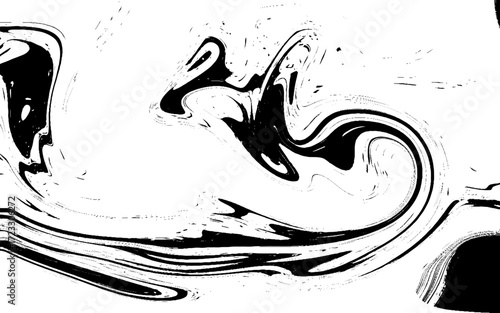 Monocolor alcohol ink marbling raster background. Liquid waves and stains minimalistic illustration.